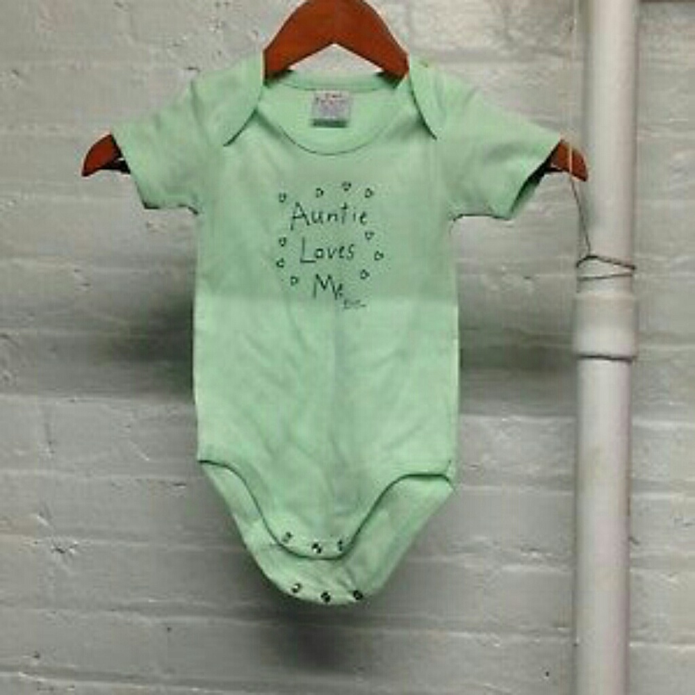 100% Green Cotton Novelty Infant Jumpsuits
